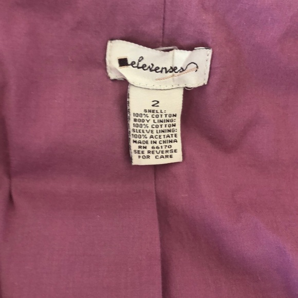 Anthropologie Elevenses Velvet Beaded Jacket/Blazer 3/4 Sleeves - Picture 7 of 8